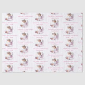 Papel De Seda Angel Observando o batismo da menina