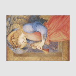 Papel De Seda Angel Playing a Flageolet (por Edward Burne-Jones)