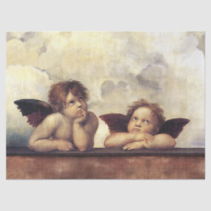 Papel De Seda ANGELS/Cherubs alados, Nuvens Raffaello Sanzio