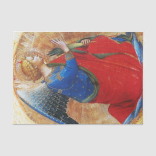 PAPEL DE SEDA ÂNGULO DOURADO VERMELHO E AZUL
