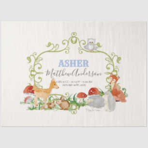 Papel De Seda Animais Da Floresta Deer Fox Hedgehog Stats