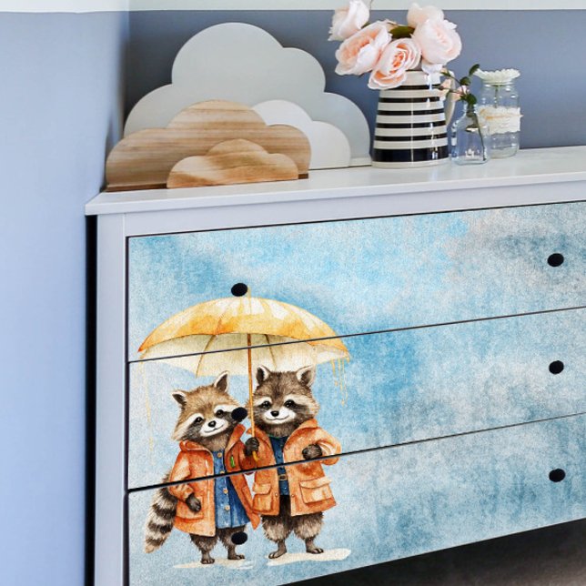 Papel De Seda Animais da Floresta na Desnutação da Chuva (Criador carregado)