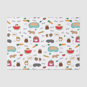 Papel De Seda Animais de estimação bonitos do Cavy das cobaias