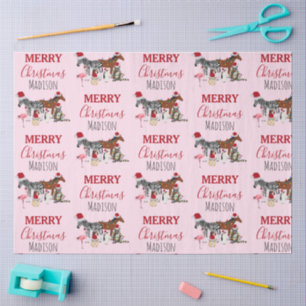 Papel De Seda Animais de Natal Engraçados e Personalizados Luzes