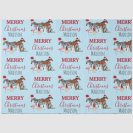 Papel De Seda Animais de Natal Engraçados e Personalizados Luzes