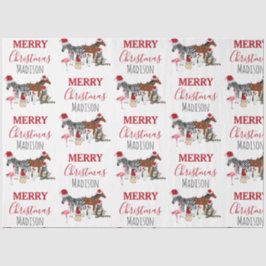 Papel De Seda Animais de Natal Engraçados e Personalizados Luzes