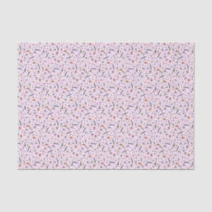 Papel De Seda Animais Microscópicos de Rosa
