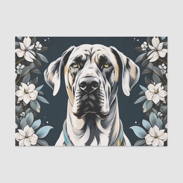 Papel De Seda Animal Dane Floral Grande (Frente )