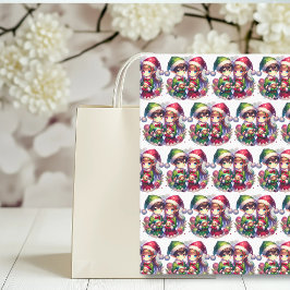 Papel De Seda Anime de Cadeias de Água Feliz Feliz Natal