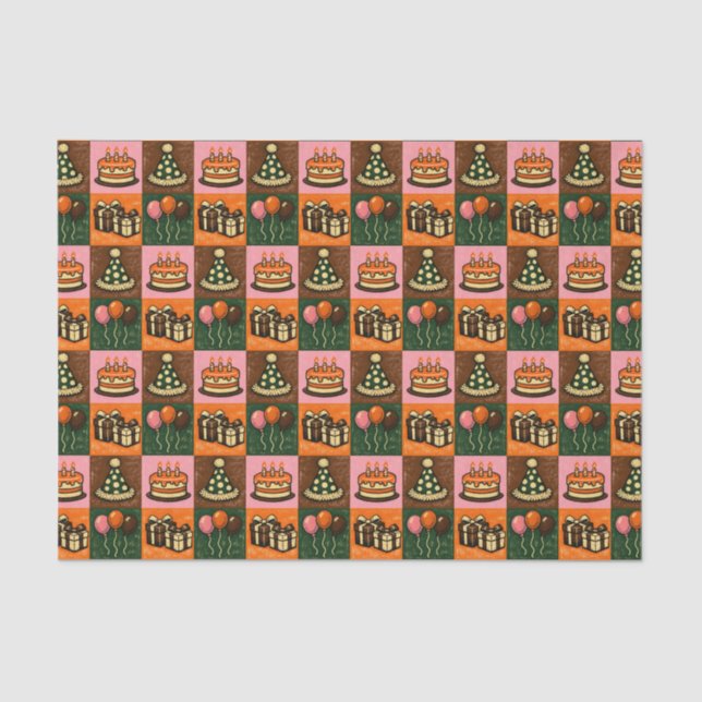 Papel De Seda Aniversário (Frente )