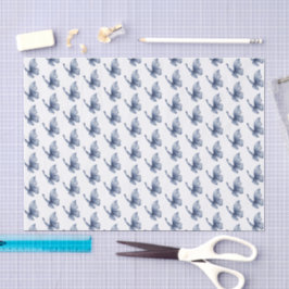 Papel De Seda Aniversário das Borboletas Azuis Bonitas