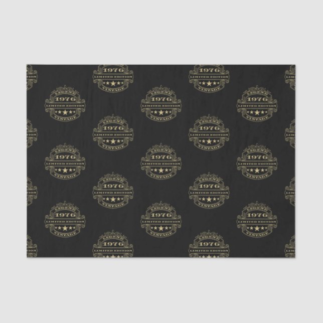 Papel De Seda Aniversário de 1976 (Frente )