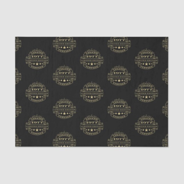 Papel De Seda Aniversário de 1977 (Frente )