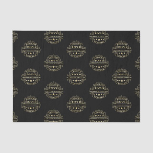 Papel De Seda Aniversário de 1978 (Frente )