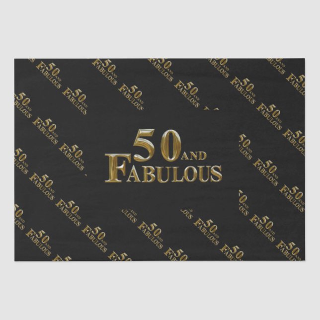 Papel De Seda Aniversário de 50 anos (Frente )