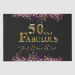 Papel De Seda Aniversário de 50 anos