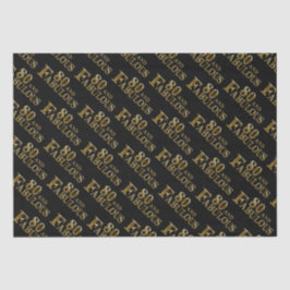 Papel De Seda Aniversário de 80 anos