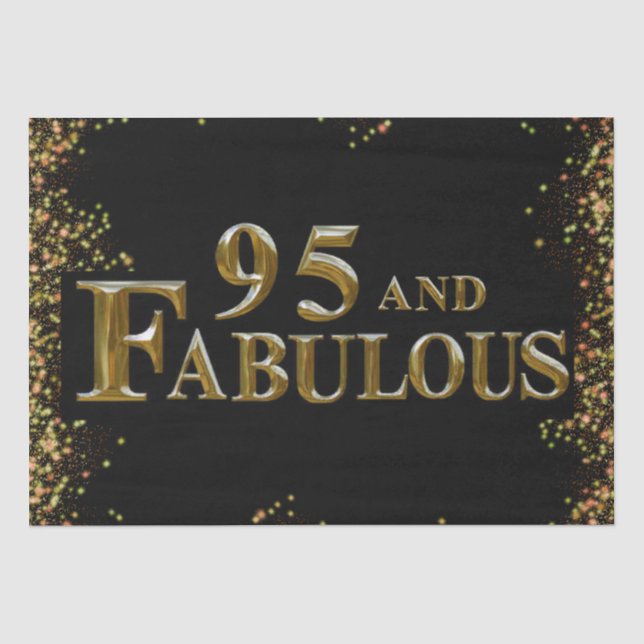 Papel De Seda Aniversário de 95 anos (Frente )