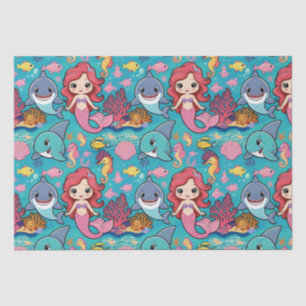 Papel De Seda aniversário de bicho-da-baleia