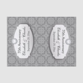 Papel De Seda Aniversário de Casamento de 70 Platinum Z03