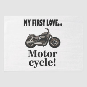Papel De Seda Aniversário de Motociclista Motocicleta
