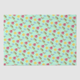 Papel De Seda aniversário de tartaruga arco-íris