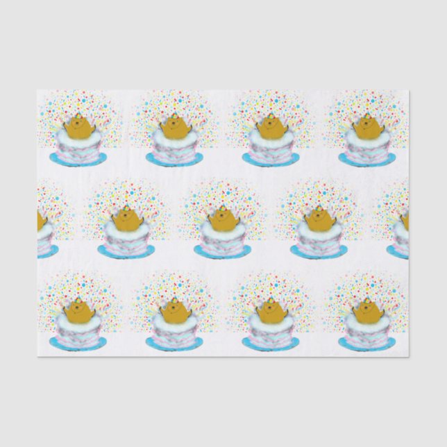 Papel De Seda Aniversário do Dia da Marmota (Frente )