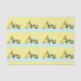 Papel De Seda Aniversário do Dragão Criativo para Crianças