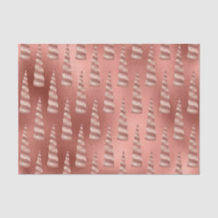 Papel De Seda Aniversário do Glam Unicorn rosa Dourado