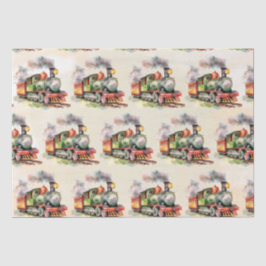 Papel De Seda Aniversário do Motor de Comboio