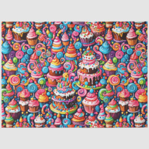Papel De Seda Aniversário Doce