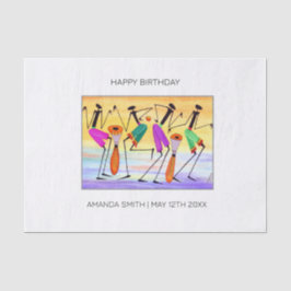 Papel De Seda Aniversário, Expressão por Aquarela da Felicidade