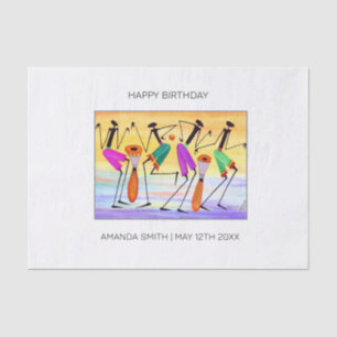Papel De Seda Aniversário, Expressão por Aquarela da Felicidade