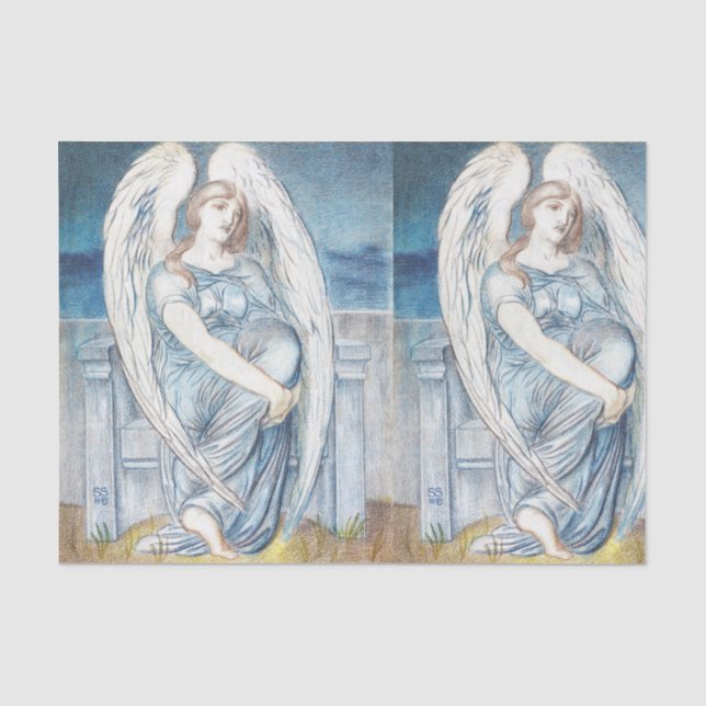 Papel De Seda Anjo da guarda Na Bíblia hebraica (Frente )
