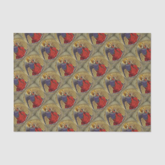 Papel De Seda Anjo de Anunciação por Fra Angélico (Frente )