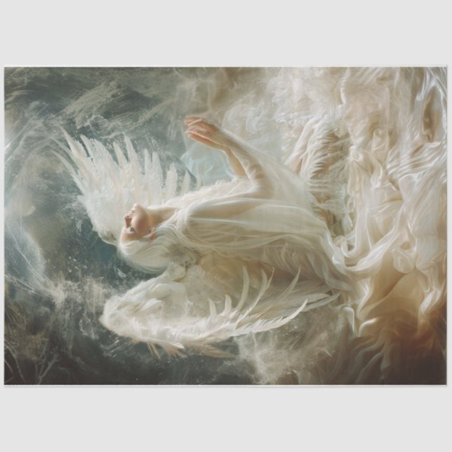 Papel De Seda Anjo de oração (Frente )