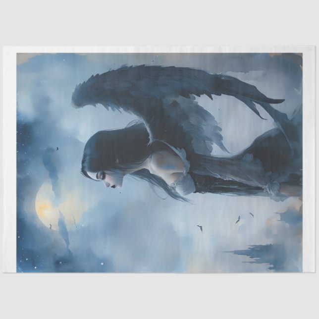 Papel De Seda Anjo escuro (Frente )