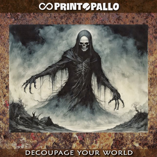 Papel De Seda Anjo Gótico das almas de colheita da morte (Criador carregado)