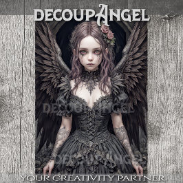 Papel De Seda Anjo Gótico: Sophia - Decoupage -