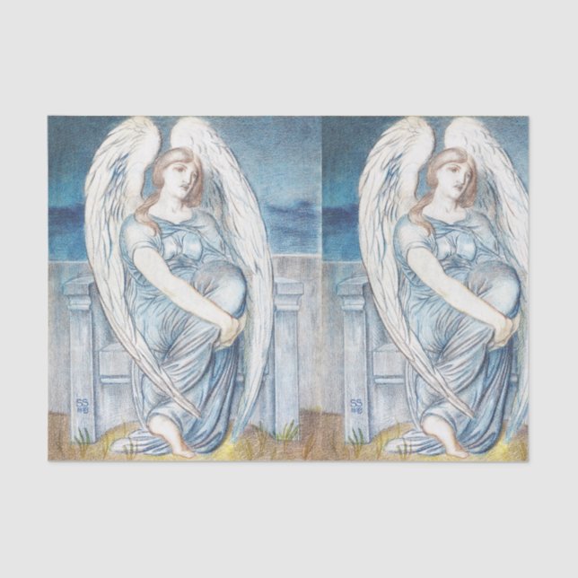 Papel De Seda Anjo Guardião na Bíblia Hebraica (Frente )