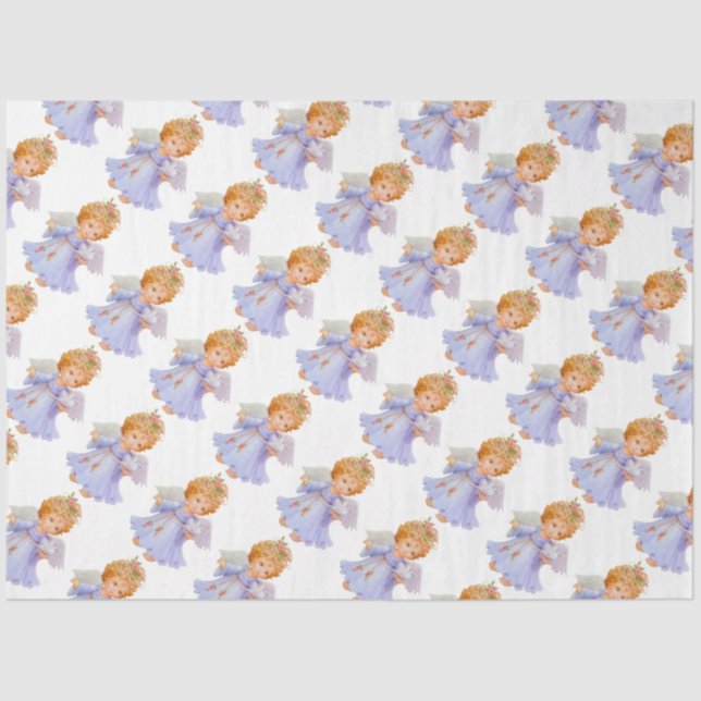 Papel De Seda Anjos de Natal (Frente )