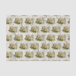 Papel De Seda Anjos de Natal Antiga Folha de Música Vitoriana