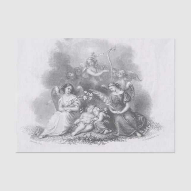 Papel De Seda Anjos e querubins (Frente )