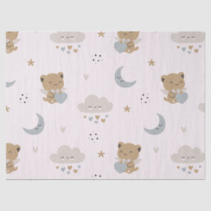 Papel De Seda Anjos Gatinhos Kawaii & Nuvens (2)