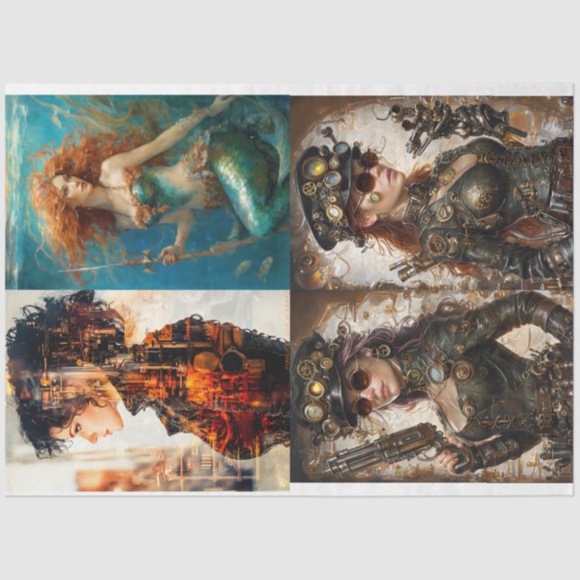 Papel De Seda Annick Decoupage paper- Quadruple fun (Frente )