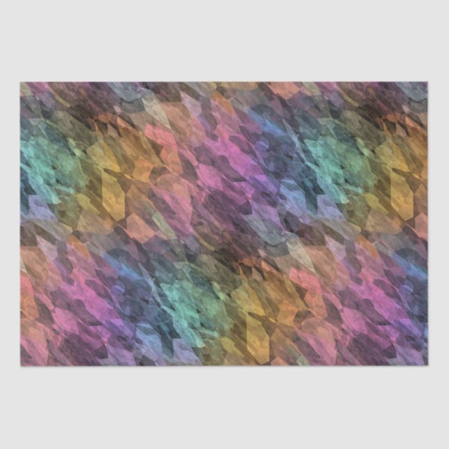 Papel De Seda antâmbar de inspiração - cristal arco-íris: (Frente )