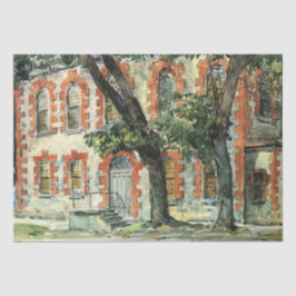 Papel De Seda Antigo Edifício Holandês em Fishkill, Nova Iorque