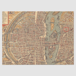 Papel De Seda Antigo Mapa Série 1 Design 15