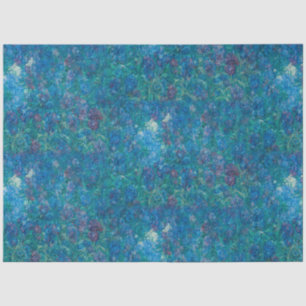 Papel De Seda Antiguidade - Azul Roxo Íris Antigos Mestrados - A