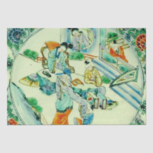 Papel De Seda Antiguidade Chinoiserie Floral Chinesa